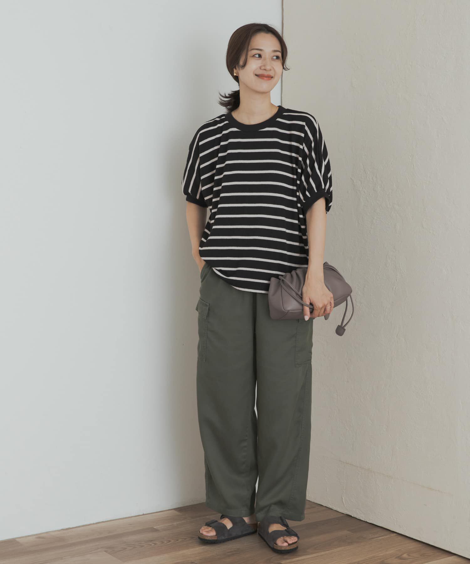 URBAN RESEARCH DOORS「ブークレボーダータックスリーブプルオーバー」|Tシャツ・カットソー|