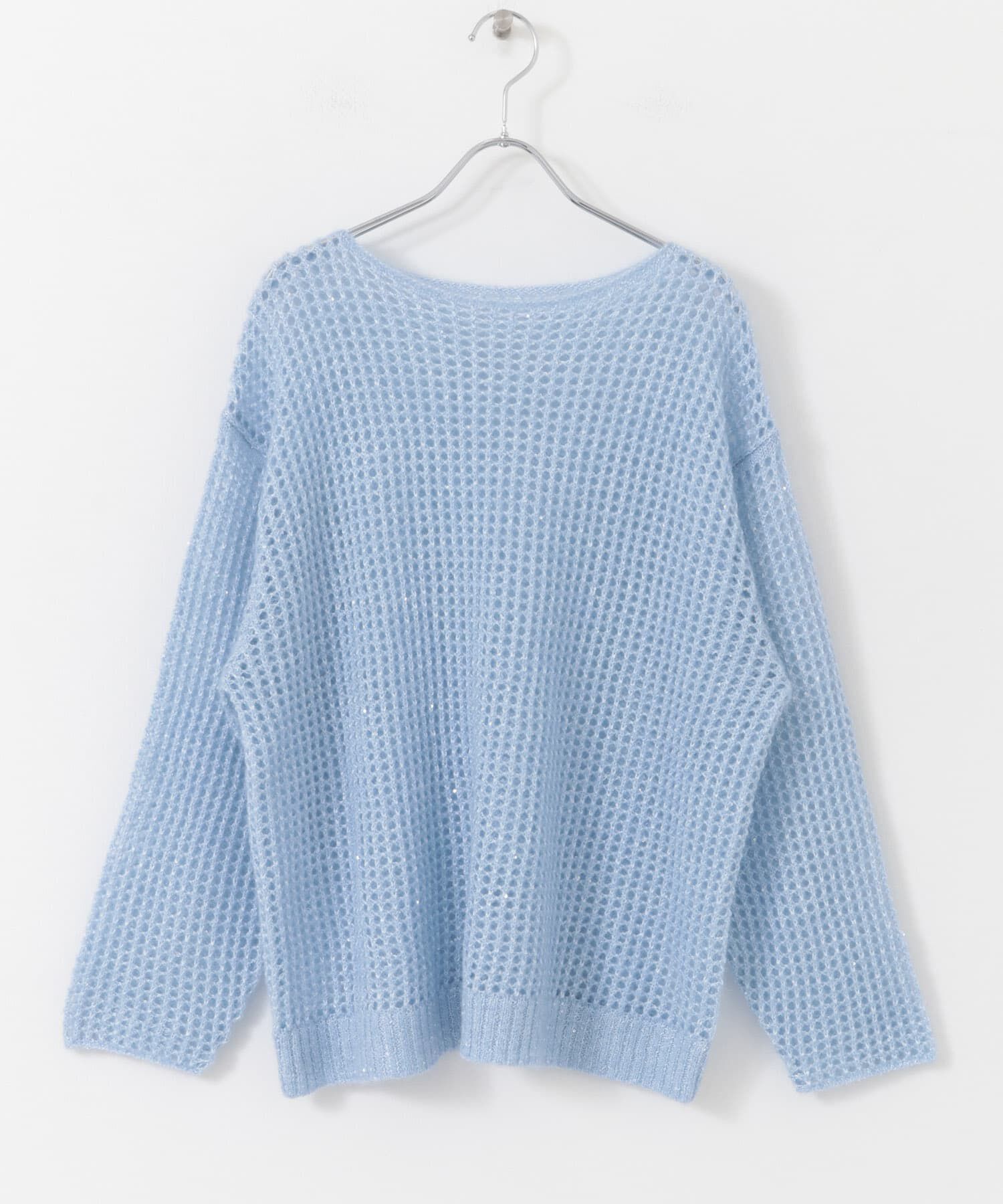 URBAN RESEARCH ROSSO「スパンコールシアーニット」|ニット・セーター|