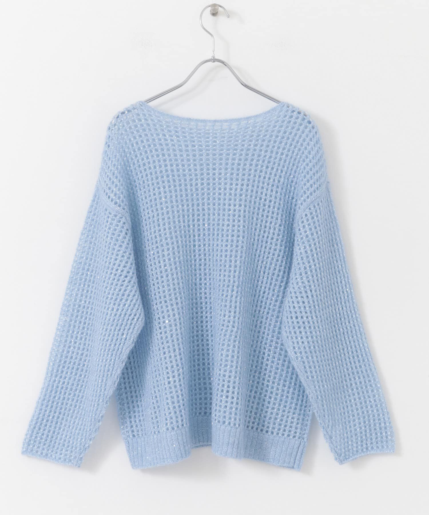 URBAN RESEARCH ROSSO「スパンコールシアーニット」|ニット・セーター|