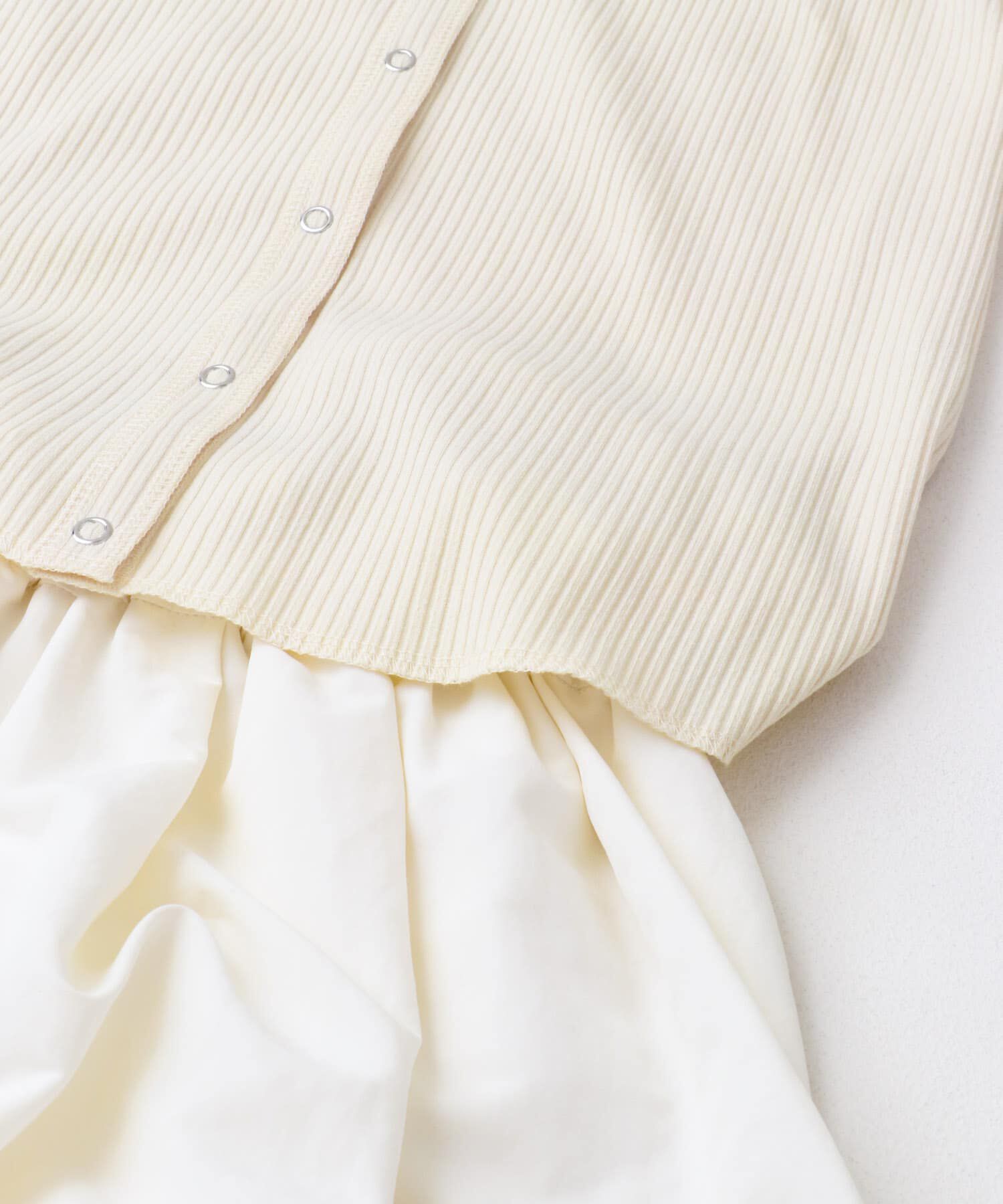  「バルーンパーツSETリブトップス」|カーディガン|