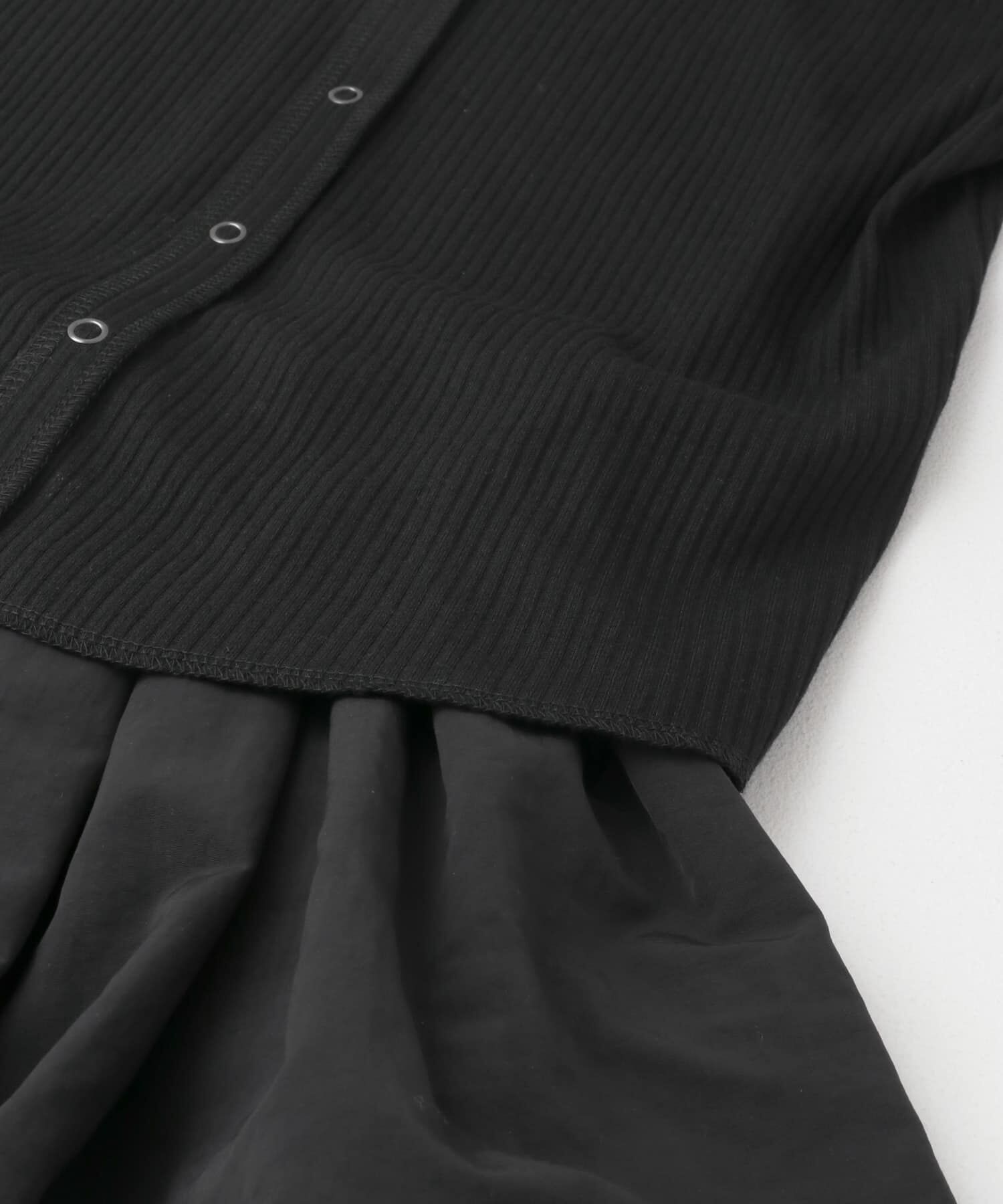  「バルーンパーツSETリブトップス」|カーディガン|