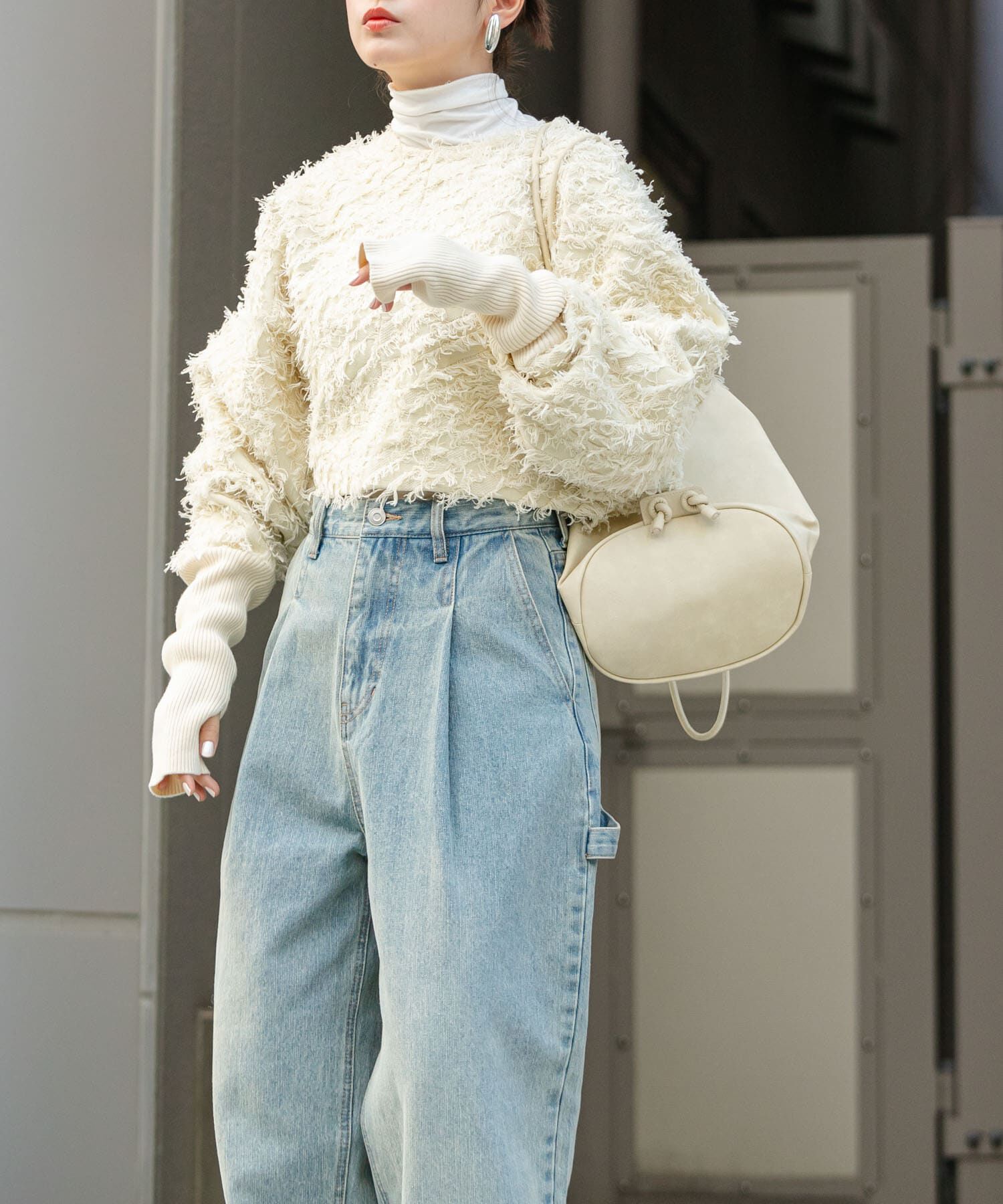  「2WAYフリンジカーディガン」|カーディガン|