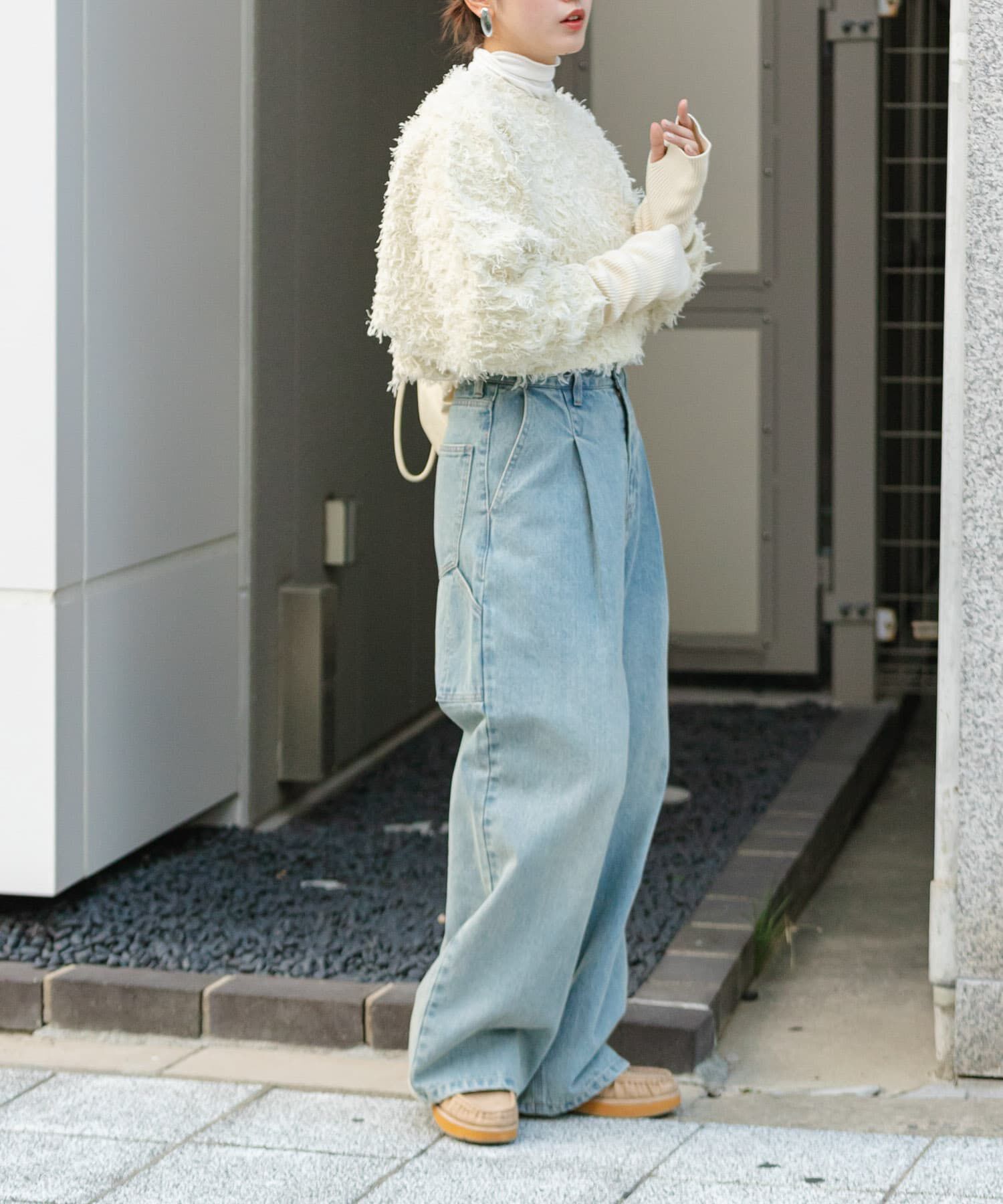  「2WAYフリンジカーディガン」|カーディガン|