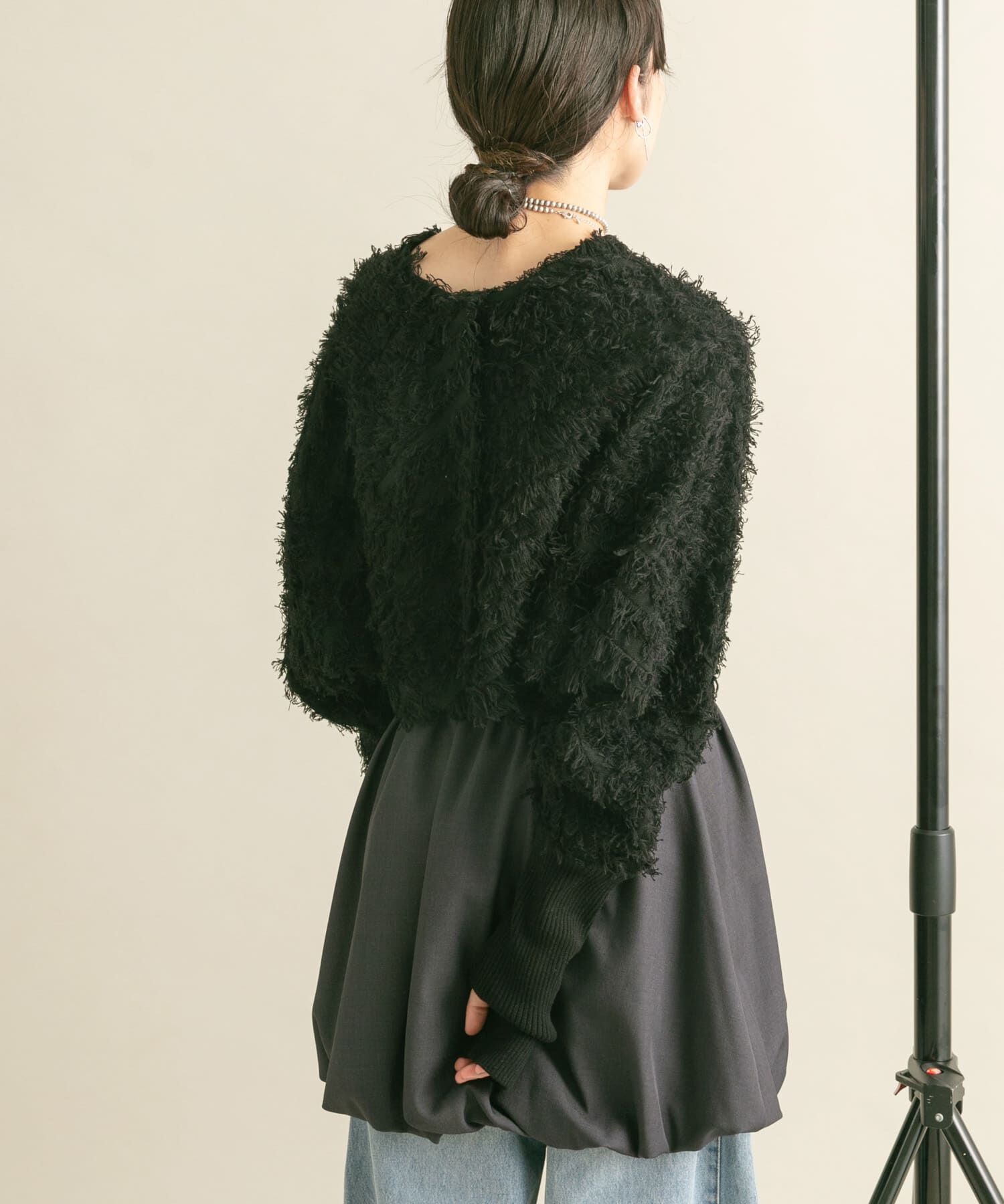  「2WAYフリンジカーディガン」|カーディガン|