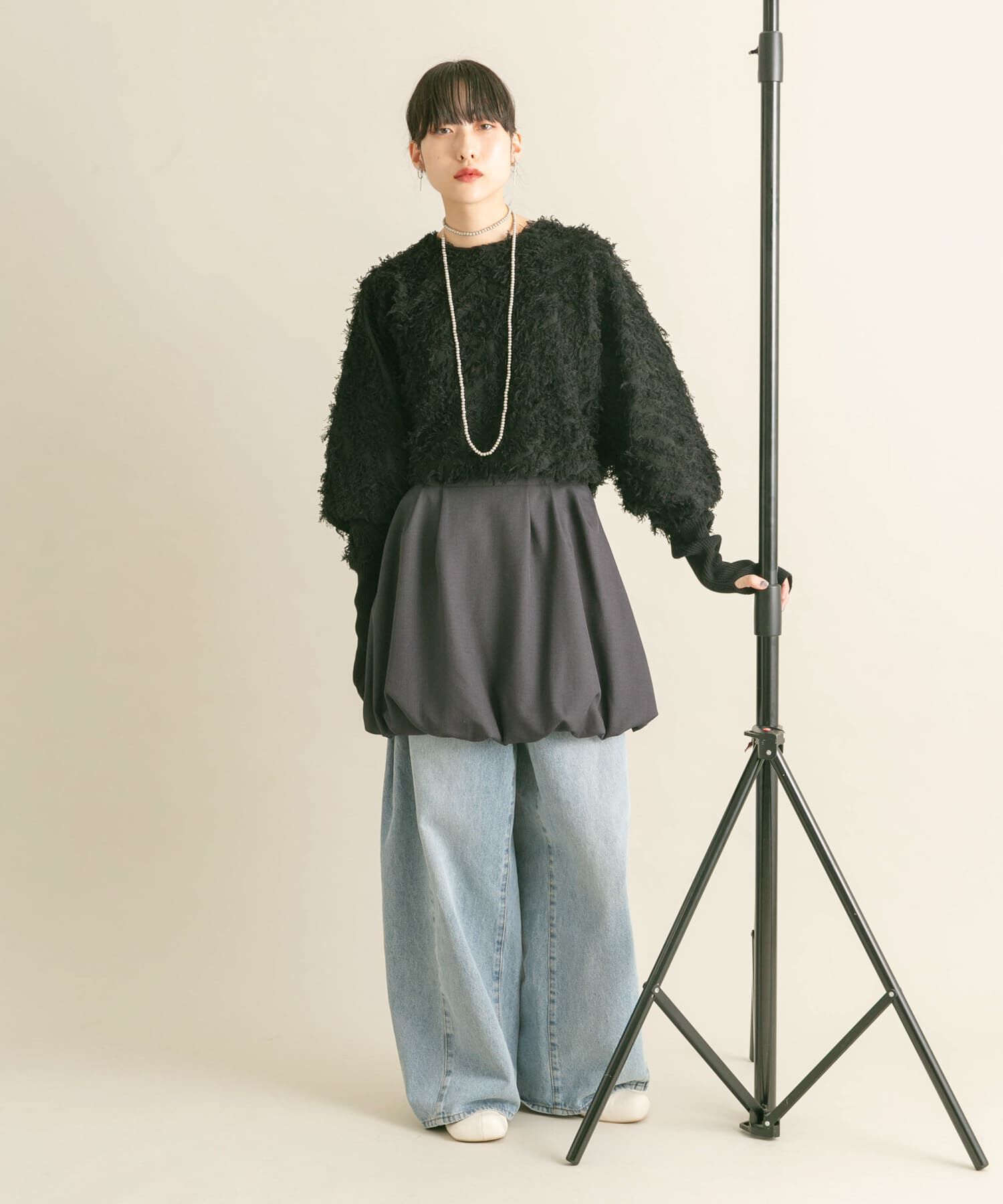  「2WAYフリンジカーディガン」|カーディガン|