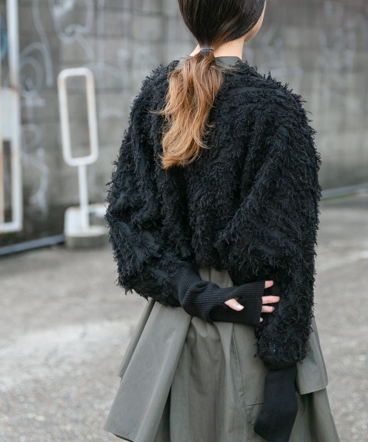  「2WAYフリンジカーディガン」|カーディガン|