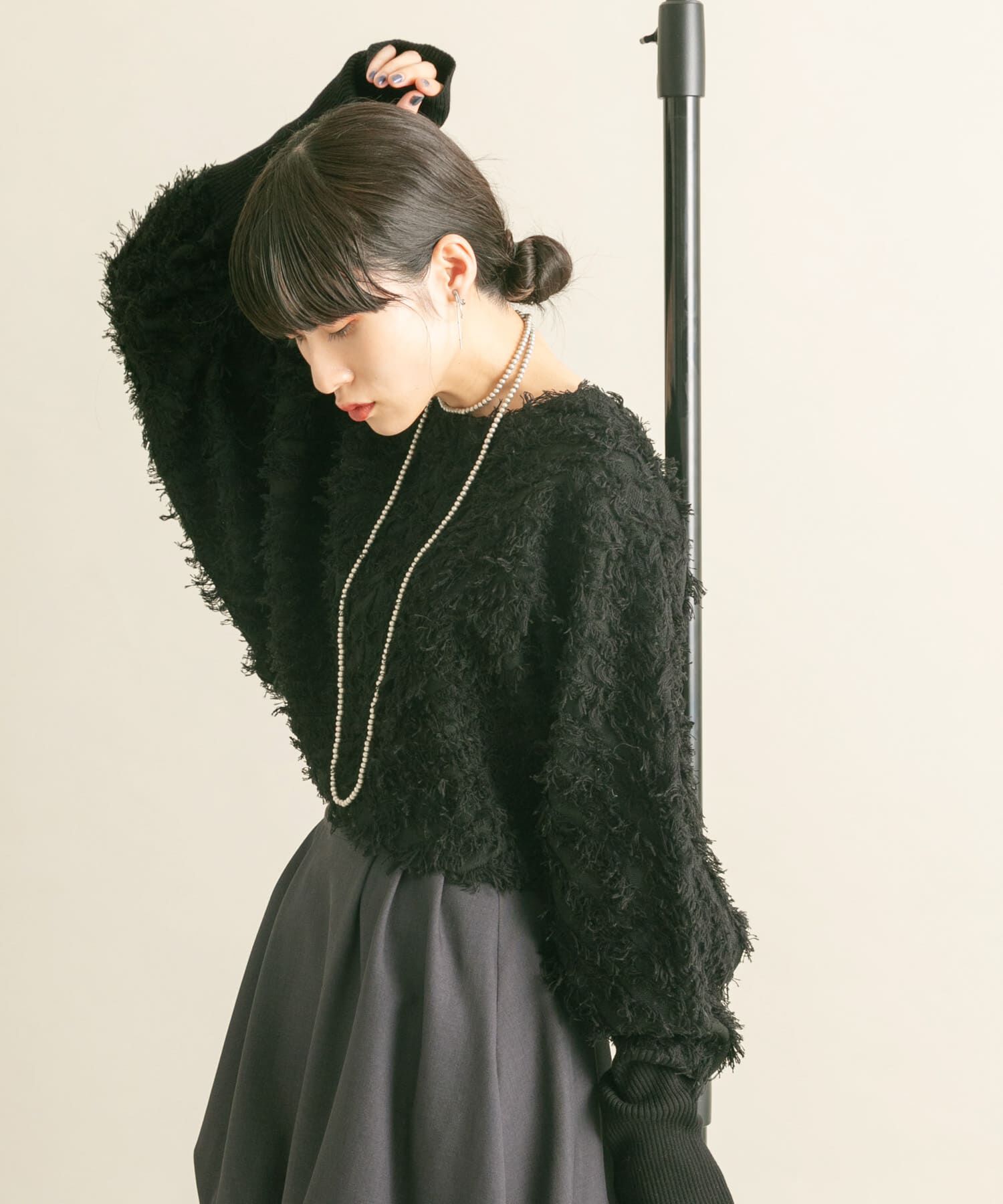  「2WAYフリンジカーディガン」|カーディガン|