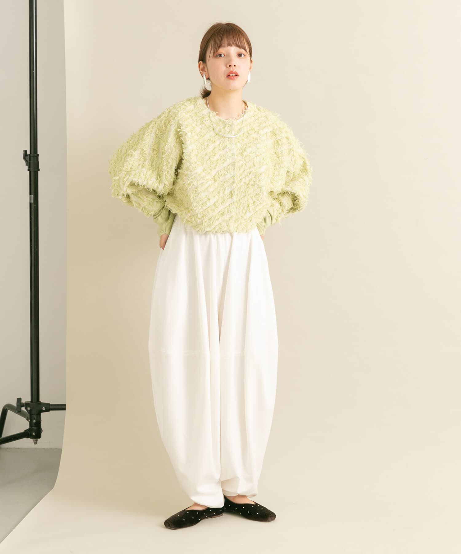  「2WAYフリンジカーディガン」|カーディガン|