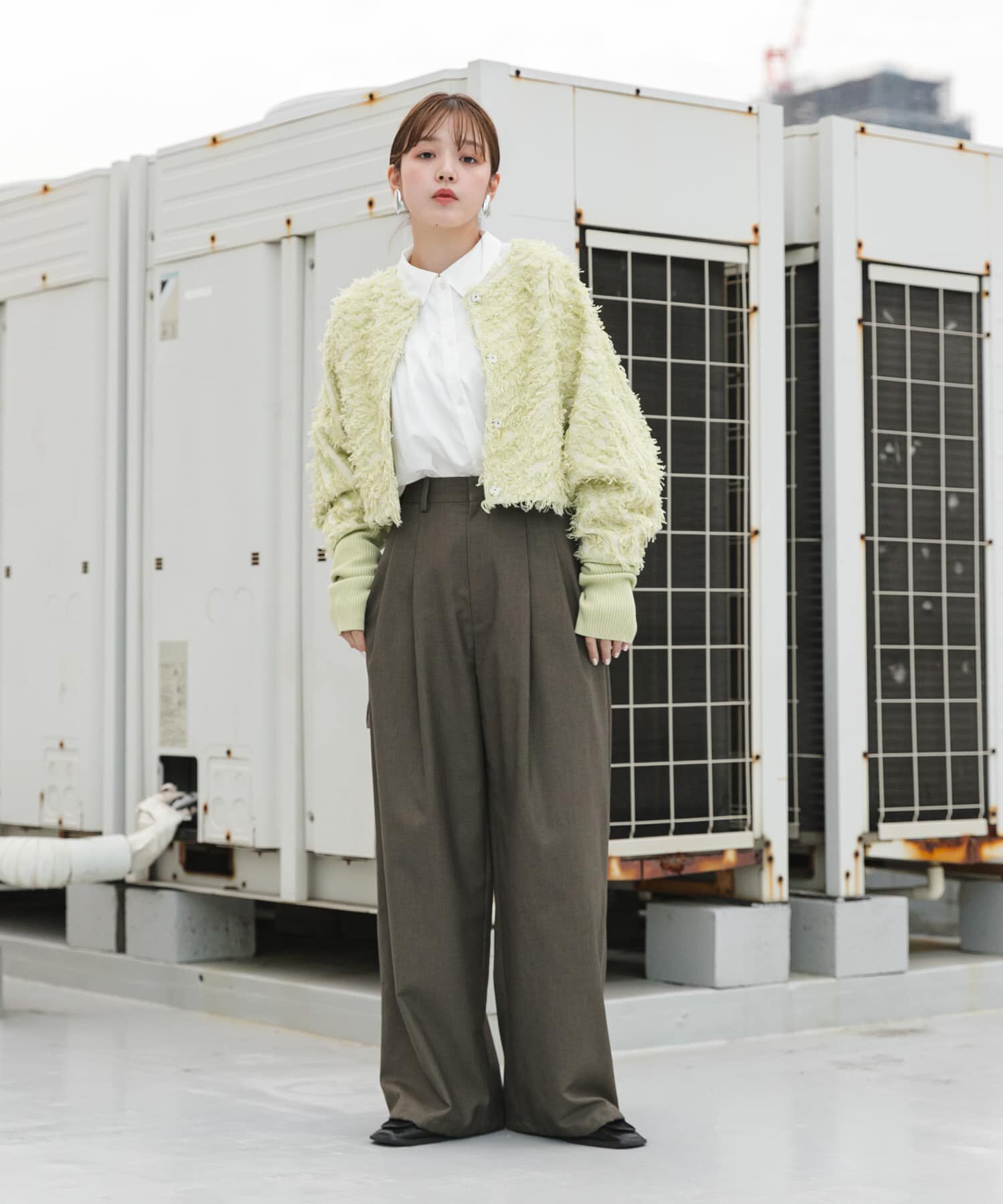  「2WAYフリンジカーディガン」|カーディガン|