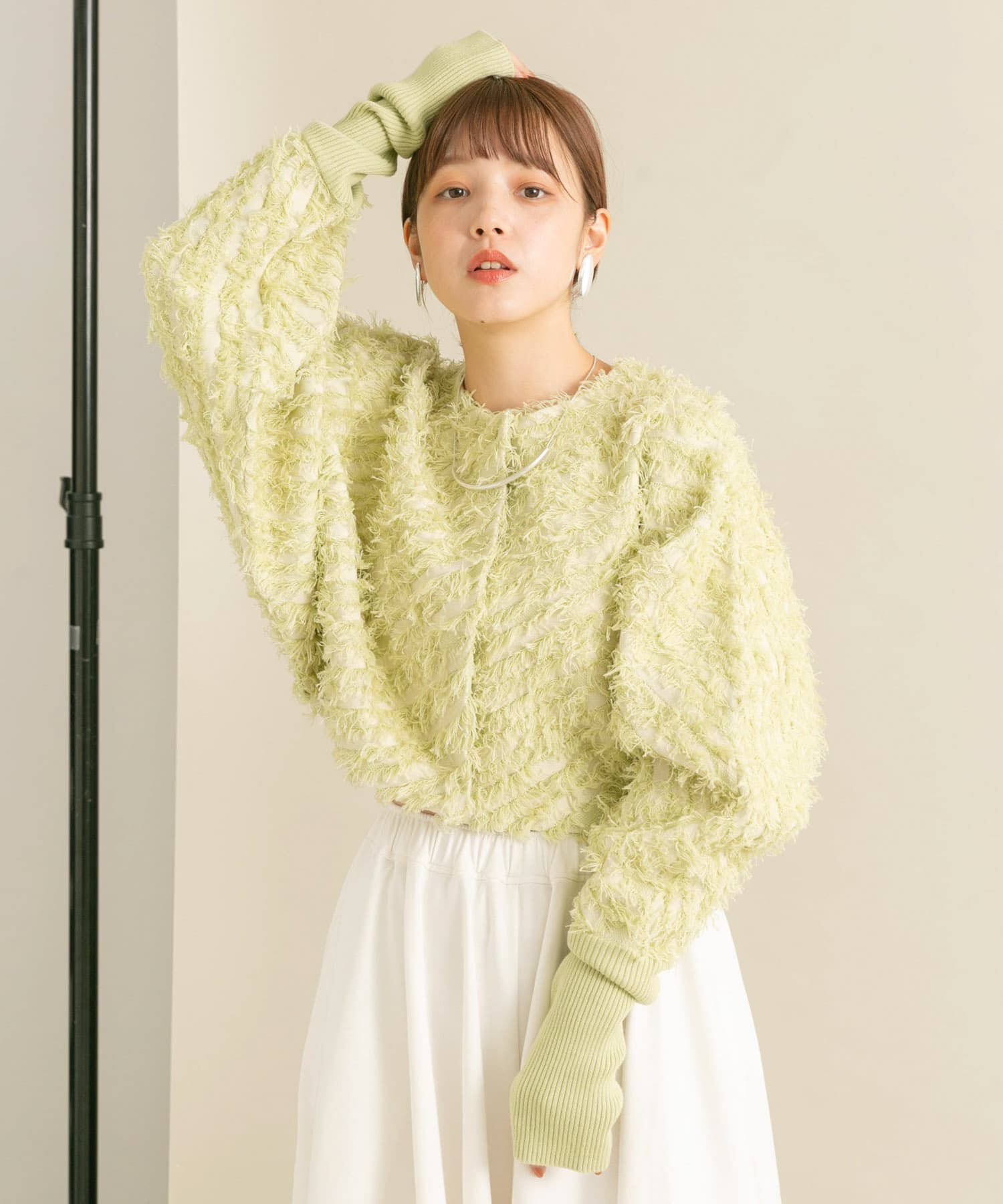  「2WAYフリンジカーディガン」|カーディガン|