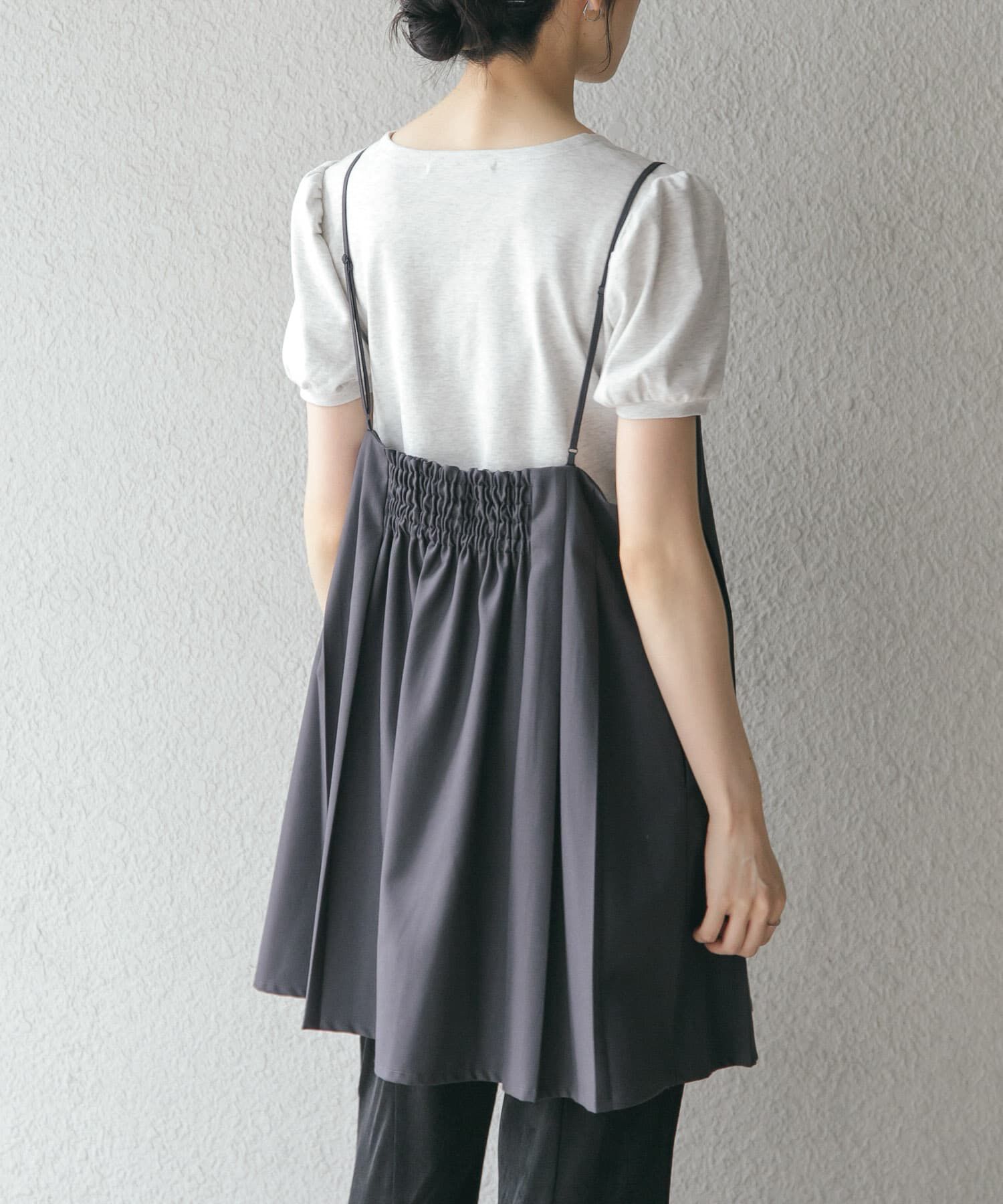  「タックプリーツミニワンピース」|ワンピース|