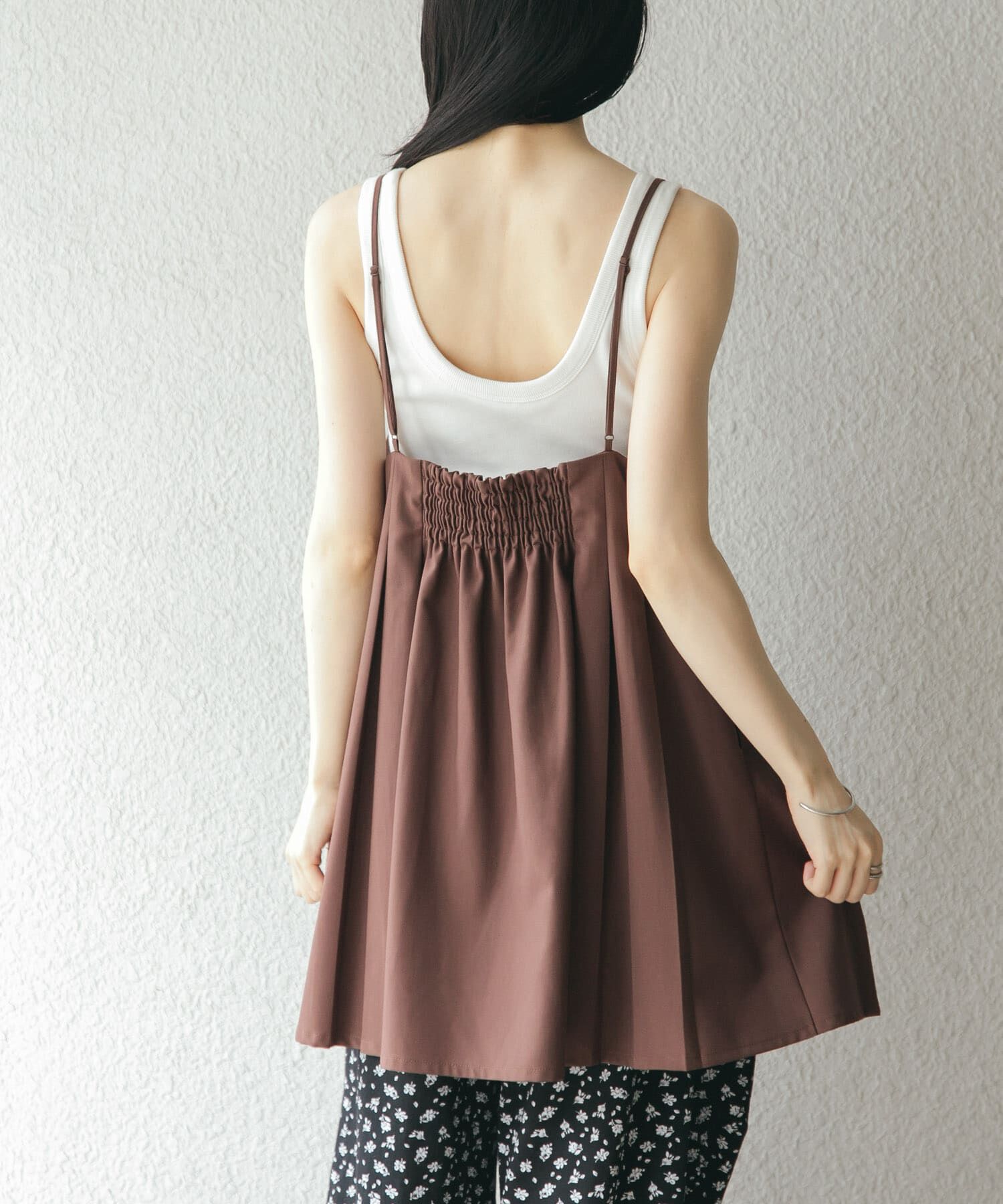  「タックプリーツミニワンピース」|ワンピース|