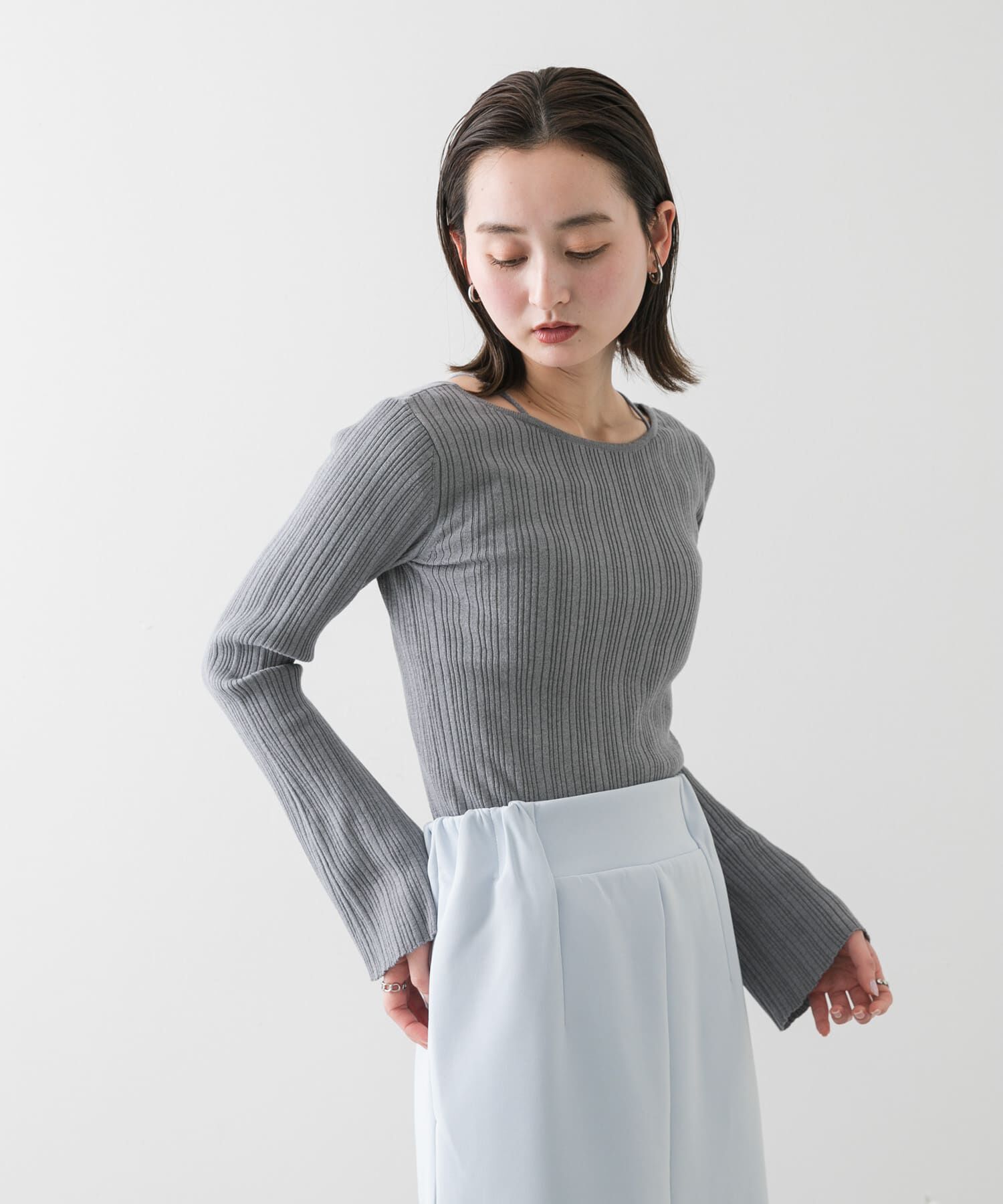 SENSE OF PLACE by URBAN RESEARCH「ストラップラウンドネックセーター」|ニット・セーター|