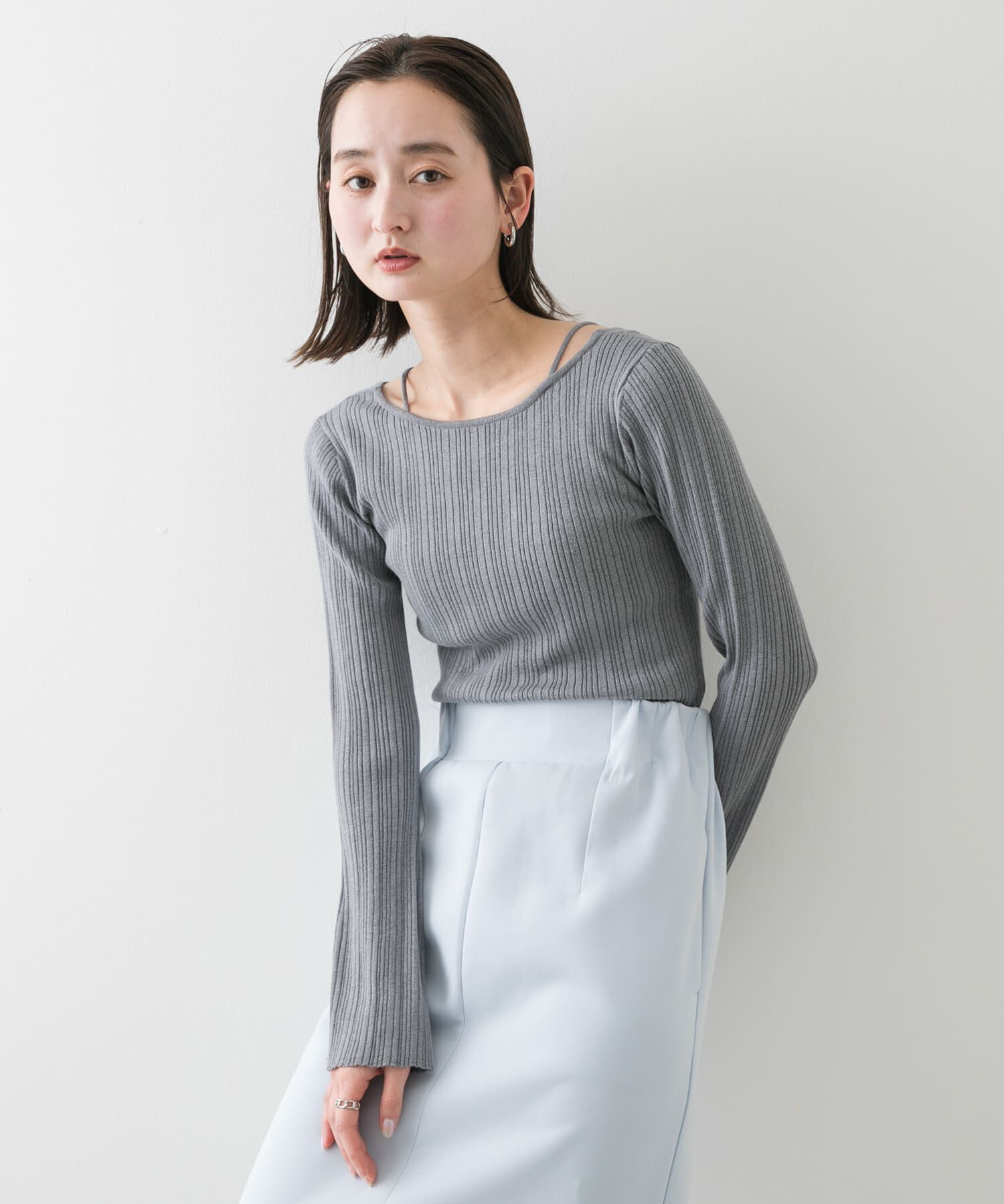 SENSE OF PLACE by URBAN RESEARCH「ストラップラウンドネックセーター」|ニット・セーター|