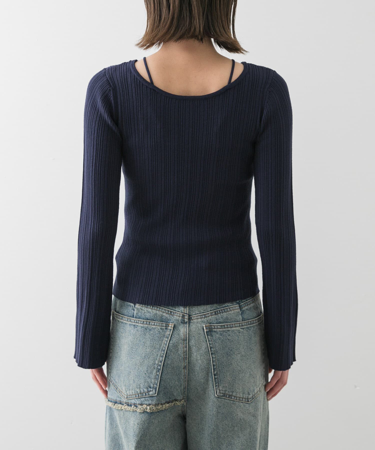 SENSE OF PLACE by URBAN RESEARCH「ストラップラウンドネックセーター」|ニット・セーター|