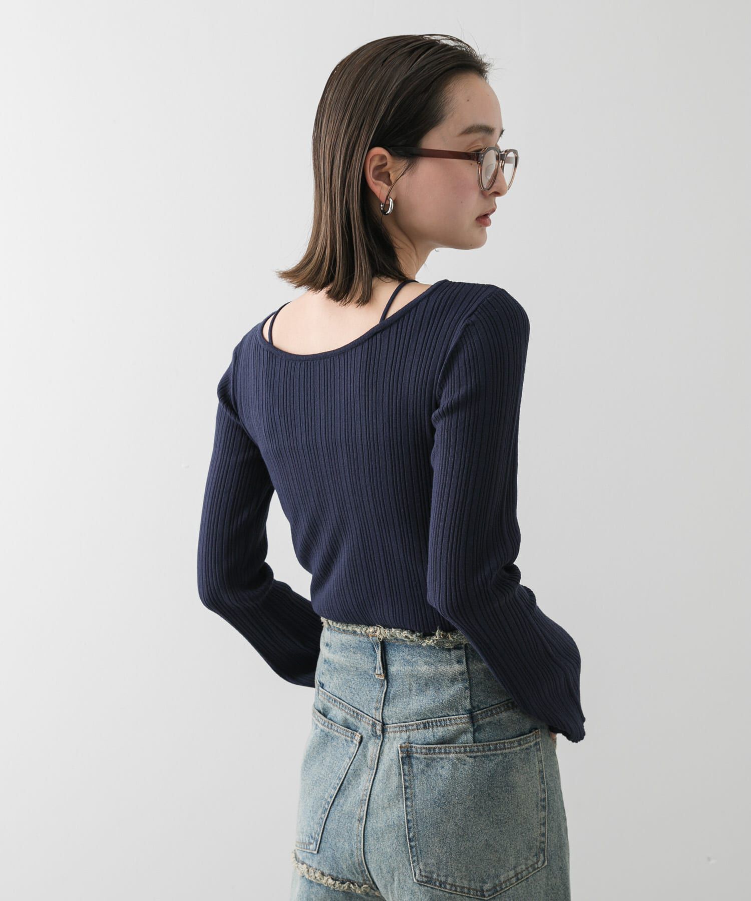 SENSE OF PLACE by URBAN RESEARCH「ストラップラウンドネックセーター」|ニット・セーター|