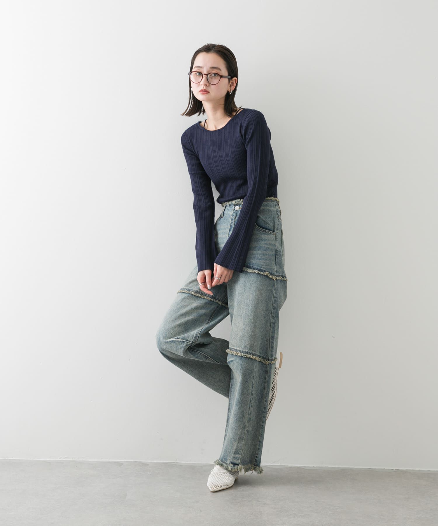 SENSE OF PLACE by URBAN RESEARCH「ストラップラウンドネックセーター」|ニット・セーター|