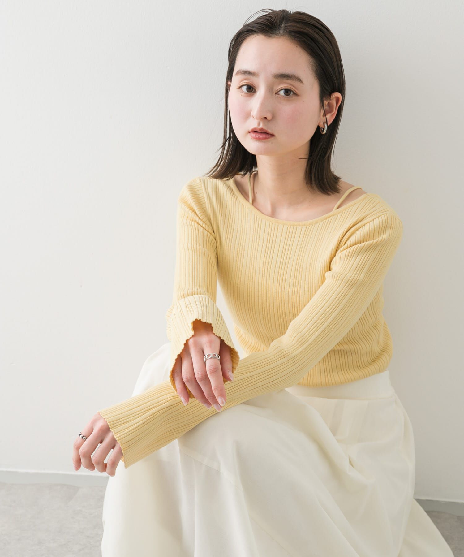 SENSE OF PLACE by URBAN RESEARCH「ストラップラウンドネックセーター」|ニット・セーター|