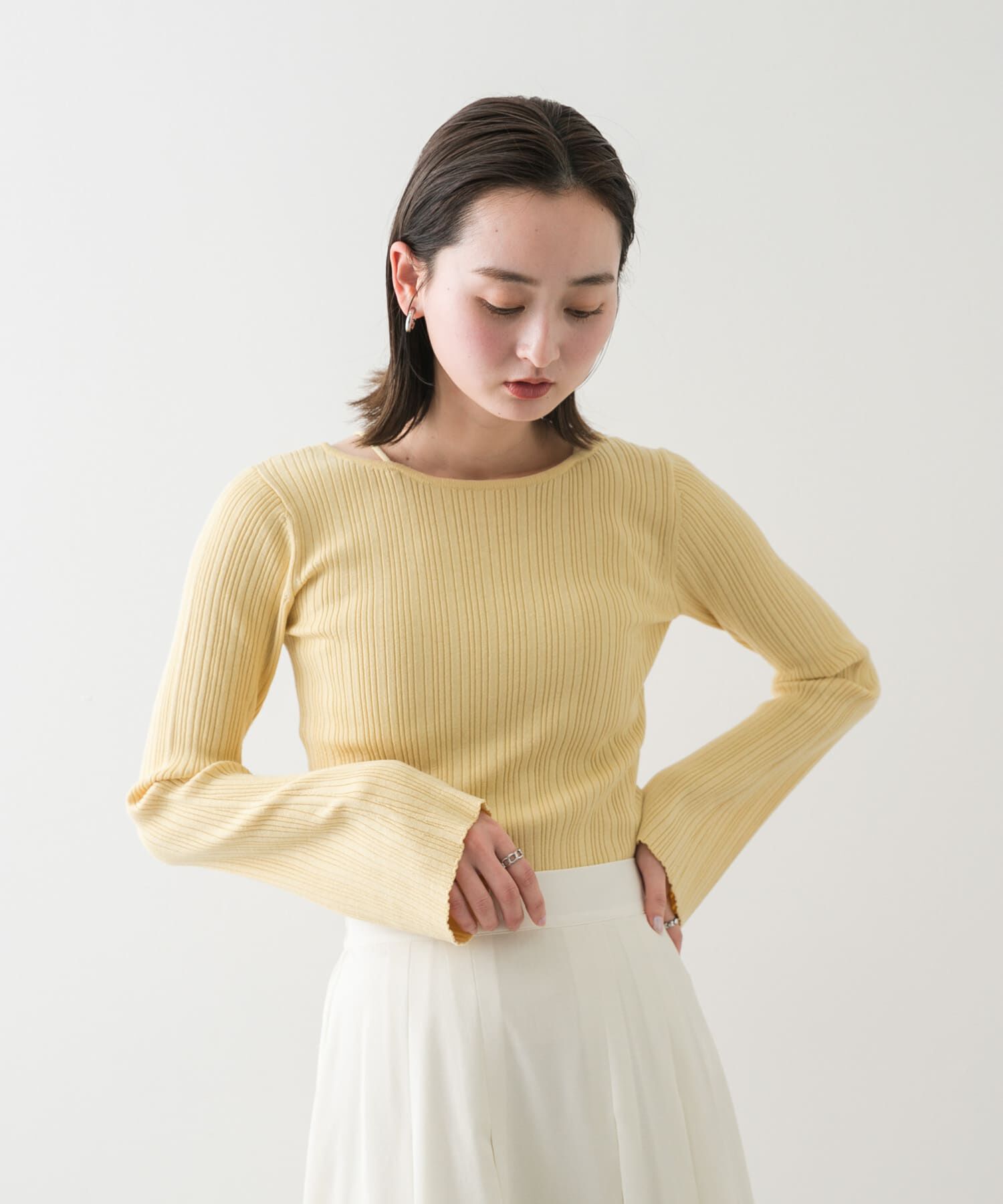 SENSE OF PLACE by URBAN RESEARCH「ストラップラウンドネックセーター」|ニット・セーター|