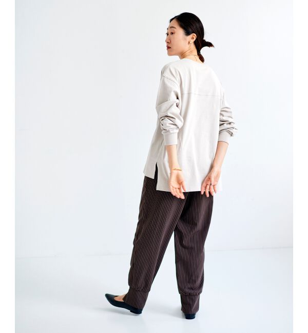 le.coeur blanc「ダブルストライプジョガーパンツ」|その他|