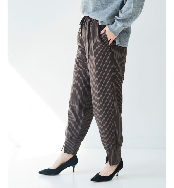 le.coeur blanc「ダブルストライプジョガーパンツ」|その他|