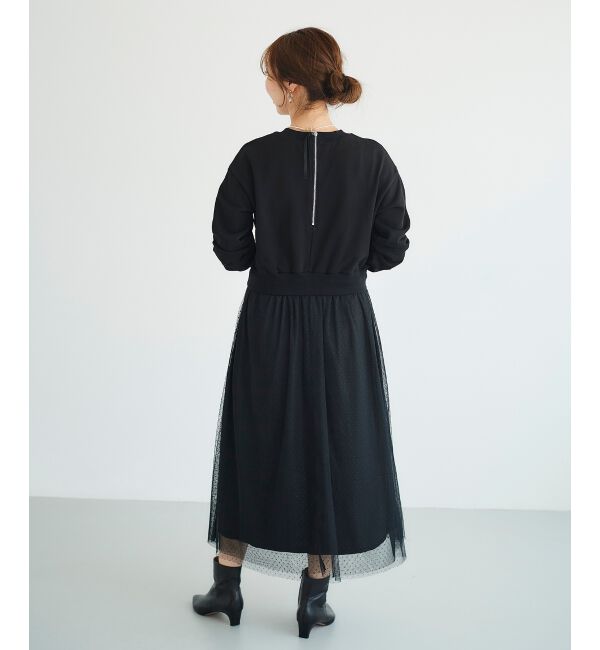 le.coeur blanc「チュールドッキングワンピース」|ワンピース|