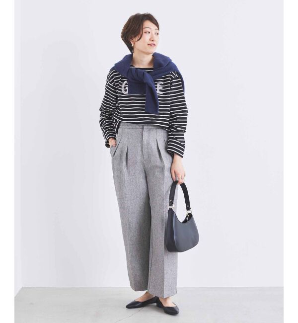 le.coeur blanc「《手洗い可能》GLACEスパンコールロゴボーダー」|Tシャツ・カットソー|