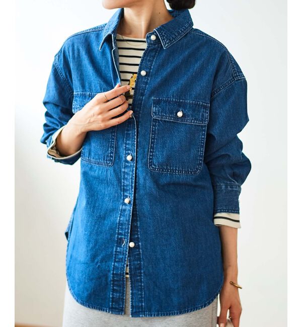 le.coeur blanc「《手洗い可能》GLACEスパンコールロゴボーダー」|Tシャツ・カットソー|