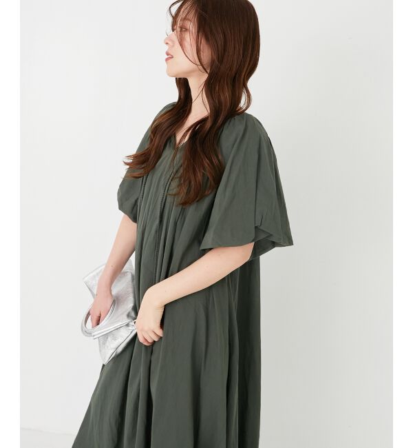  「《手洗い可能》Fanakaボリュームスリーブワンピース」|ワンピース|