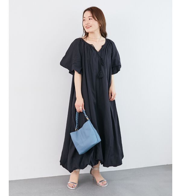  「《手洗い可能》Fanakaボリュームスリーブワンピース」|ワンピース|