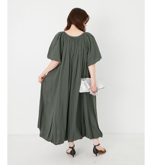  「《手洗い可能》Fanakaボリュームスリーブワンピース」|ワンピース|