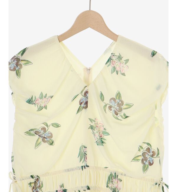  「《WEB/一部店舗限定アイテム》KAZUMIDOIボタニカルギャザーワンピース」|ワンピース|