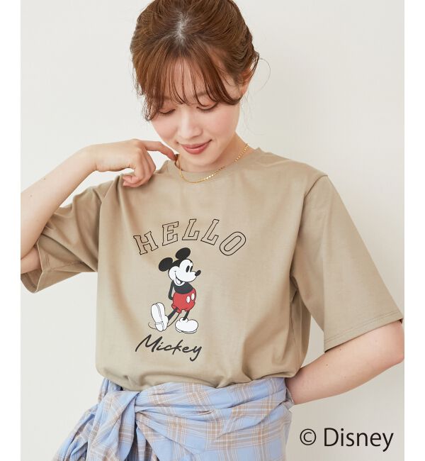  「【Disney】Hello/プリントTシャツ」|Tシャツ・カットソー|