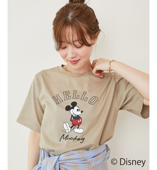  「【Disney】Hello/プリントTシャツ」|Tシャツ・カットソー|