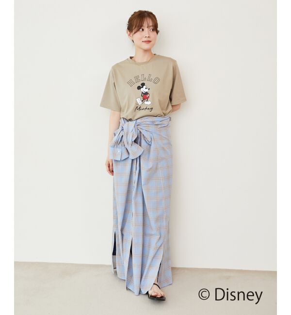  「【Disney】Hello/プリントTシャツ」|Tシャツ・カットソー|