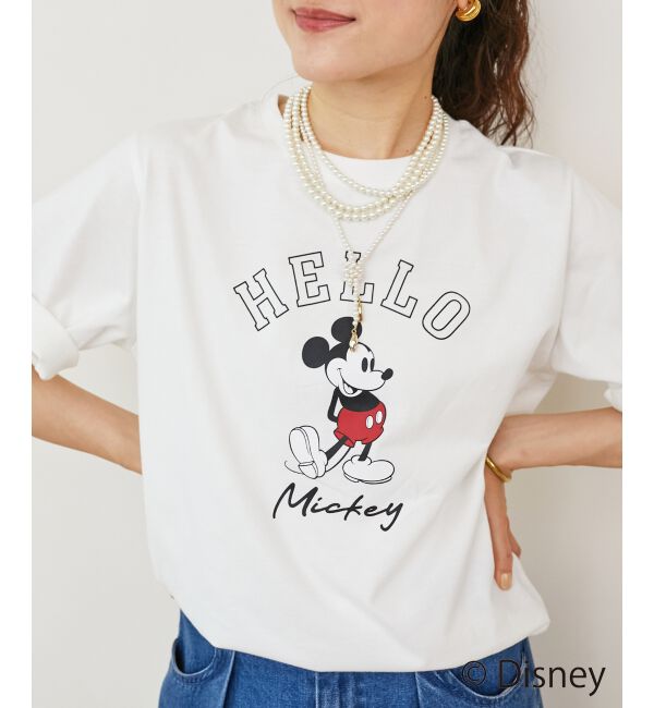  「【Disney】Hello/プリントTシャツ」|Tシャツ・カットソー|