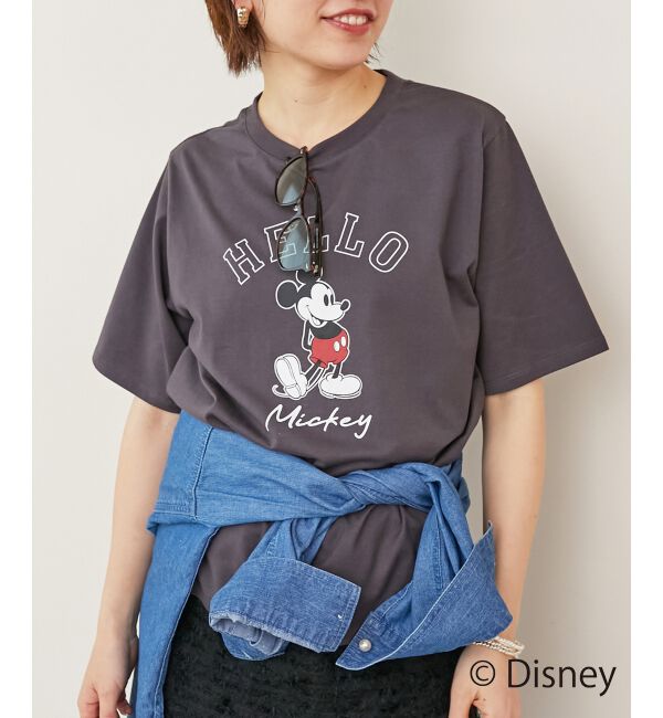  「【Disney】Hello/プリントTシャツ」|Tシャツ・カットソー|