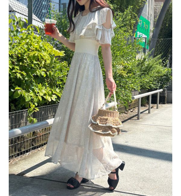  「ダブルカラーコルセットワンピース」|ワンピース|