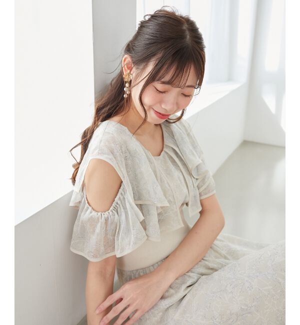  「ダブルカラーコルセットワンピース」|ワンピース|