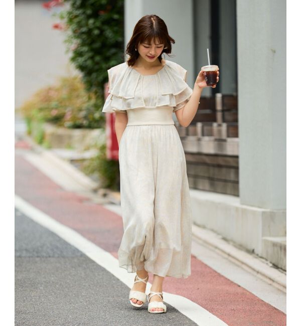  「ダブルカラーコルセットワンピース」|ワンピース|