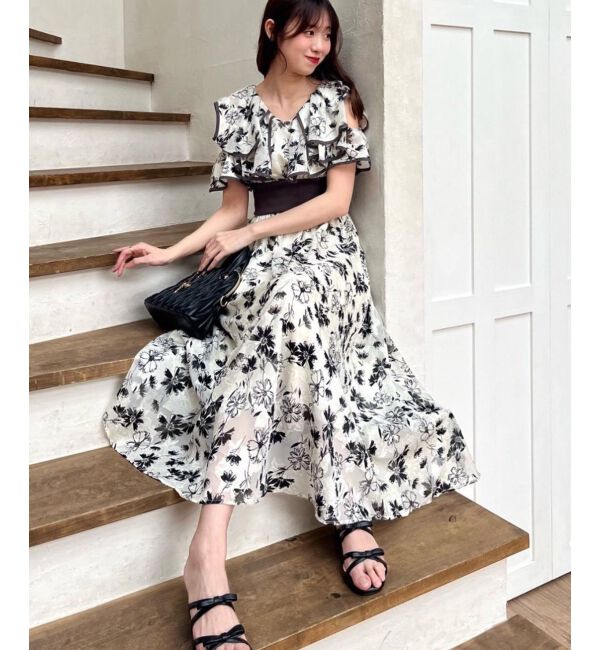  「ダブルカラーコルセットワンピース」|ワンピース|