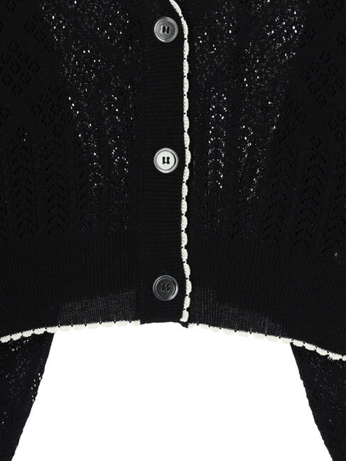 earth music&ecology「配色透かしカーディガン」|カーディガン|