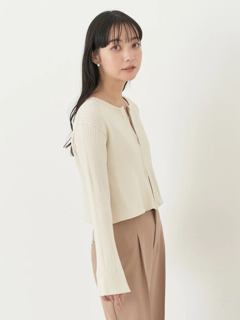 earth music&ecology「ダブルジップカーディガン」|カーディガン|