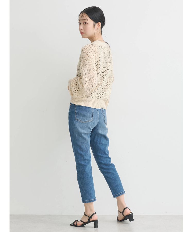 earth music&ecology「ファンシーヤーンすかしニットカーディガン」|カーディガン|