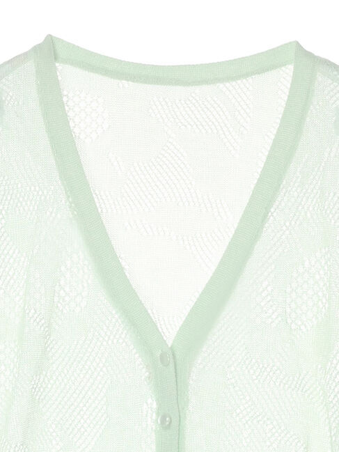 earth music&ecology「花柄シアーカーディガン」|カーディガン|