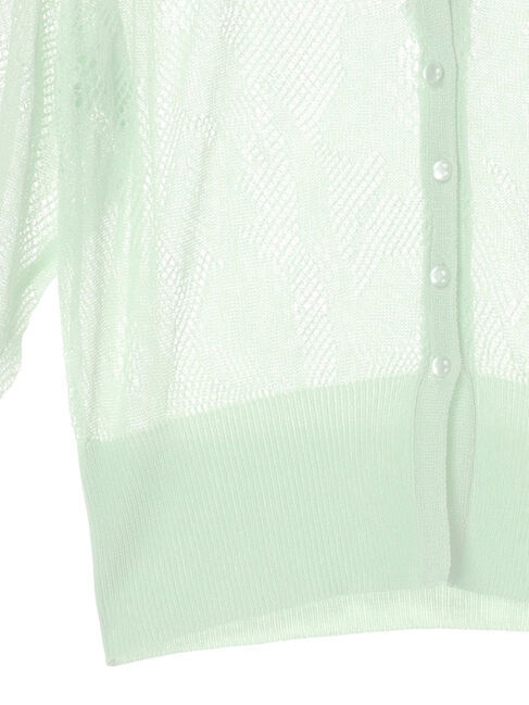 earth music&ecology「花柄シアーカーディガン」|カーディガン|