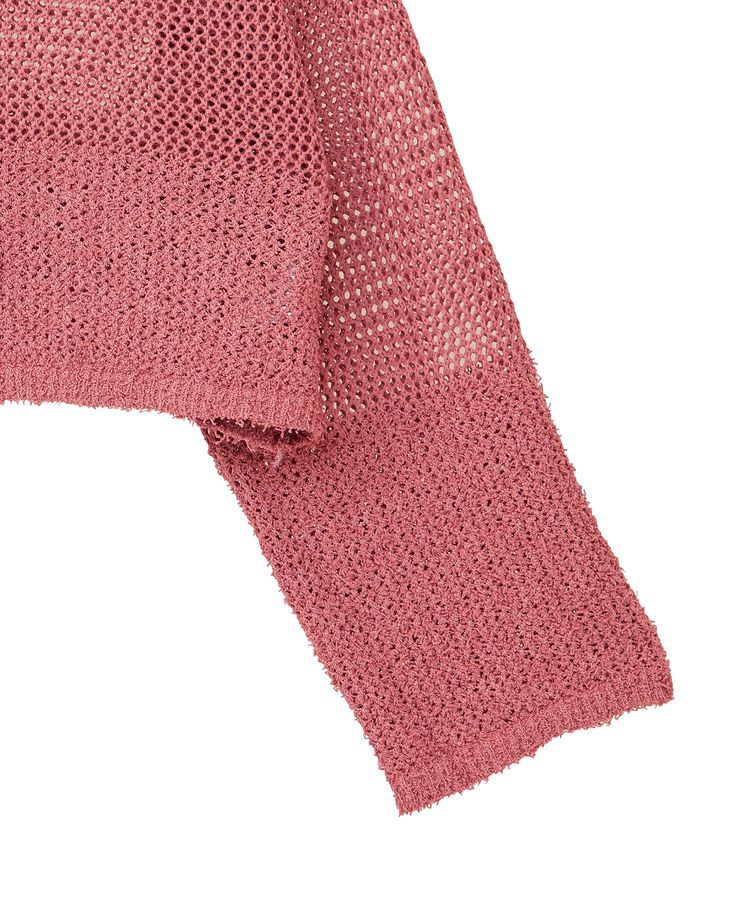 earth music&ecology「カールヤーンメッシュカーディガン」|カーディガン|