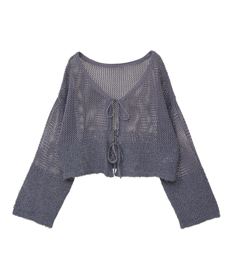 earth music&ecology「カールヤーンメッシュカーディガン」|カーディガン|