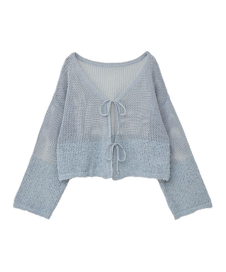 earth music&ecology「カールヤーンメッシュカーディガン」|カーディガン|