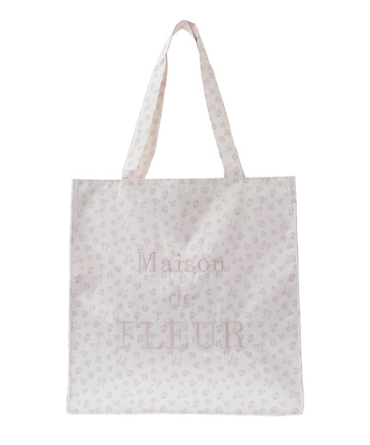 Maison de FLEUR「リボンレオパードスクエアトートバッグ」|トートバッグ|